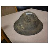 Vintage metal turtle shell helmet