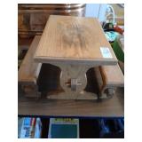 Vintage oak childs doll picnic table