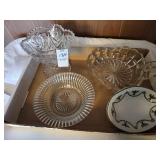 1947 O.P. co. Syracuse China dish & glassware