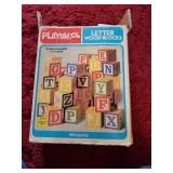 Playskool letter wood blocks