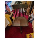 Wooden desk chair