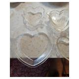 Vintage Safe Bake valentines heart set of 7