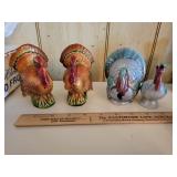 Turkey salt and pepper shakers