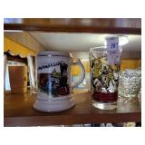 Davey Crockett glass & train mug