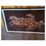 Vintage  relief horse picture 50in. X 28 1/4 in.