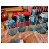 Rawleigh bottle & Masson jars