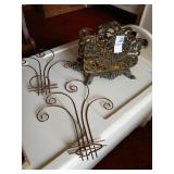 B&H cast brass holder and 2 copper wire wall