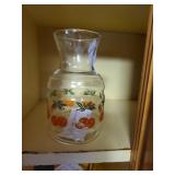Vintage Anchor Hocking juice carafe 6.5in. Tall