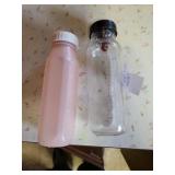 2 baby bottles vintage