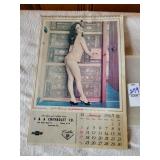 Playboy 1965 calendar like new S&A Chevrolet Co.