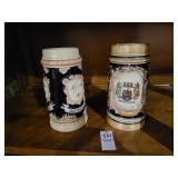 2 German steins