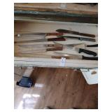 Drawer lot of kitchen knives