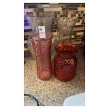 4 Glass Vases