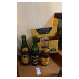 Lot of Vintage Soda Bottles and Carrier