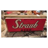 Straub Beer Lighted Bar Sign