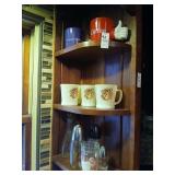 3 shelf lots of vintage glassware, Fire King