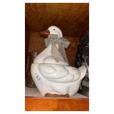 vintage ceramic Mother Goose cookie jar