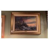 Thomas Kinkade Rock of Salvation Lighthouse
