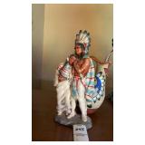 2 Native American Figurines