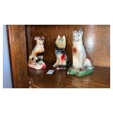 3 Vintage Dog Figurines