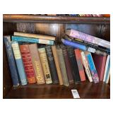 Shelf lot books- some religious & variety