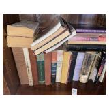 Shelf lot books- some religious & variety