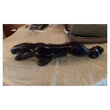 2 Ft Long Ceramic Black Panther