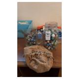 Two Jars of Marbles and Bag