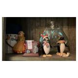 Glass Candy Jar, Penguins, Chalkware and More