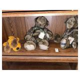 2 Boyds Bears & vintage R. Dakin Drooper Dog