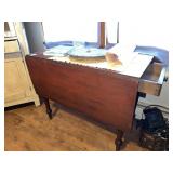Vintage drop leaf table with drawer
