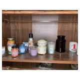Variety of candles & mugs