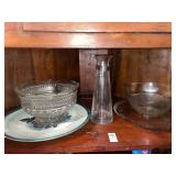 Vintage glass bowls & serving platters