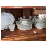 Vintage floral China dish  set & variety shelf