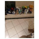 Lot of cleaners and household misc.