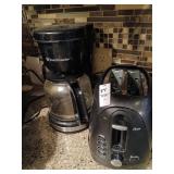 Oster toaster and Toastmaster coffee pot as is