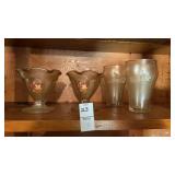 3 Coke Glasses and 2 Bordenï¿½s Ice Cream Glasses