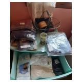 Contents of dresser, new briefs, frames etc