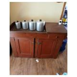 Antique dry sink 43" wide, 17-1/2 deep, 31" high