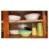 2 Shelves of Bowls