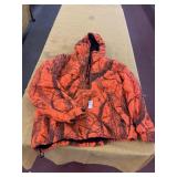 Cabellas Realtree Orange Camo Hoodie Size Large