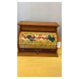 Rolltop Rooster Bread Box