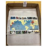 Lot of stamps, etc