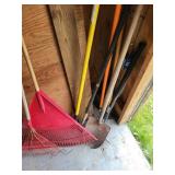 Hand tools on floor