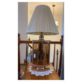 2 MCM Don Ward Etched Panel Table Lamps