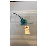 Glass Hummingbird Figure