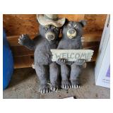 Plastic welcome sign