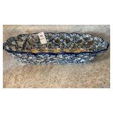 Temp-tations Old World Blue lattice bread serving