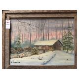 Iva Prince Original Painting "Winter Eve"