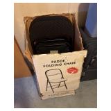 Padded Folding Chairs, set of 6